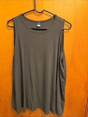Old Navy Ribbed Tank Top - Charcoal Gray